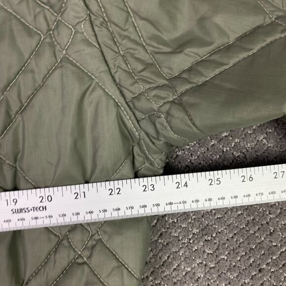 Vintage JCPenney Towncraft Quilted Bomber Jacket Mens Large Medium Olive Penneys - Picture 10 of 14